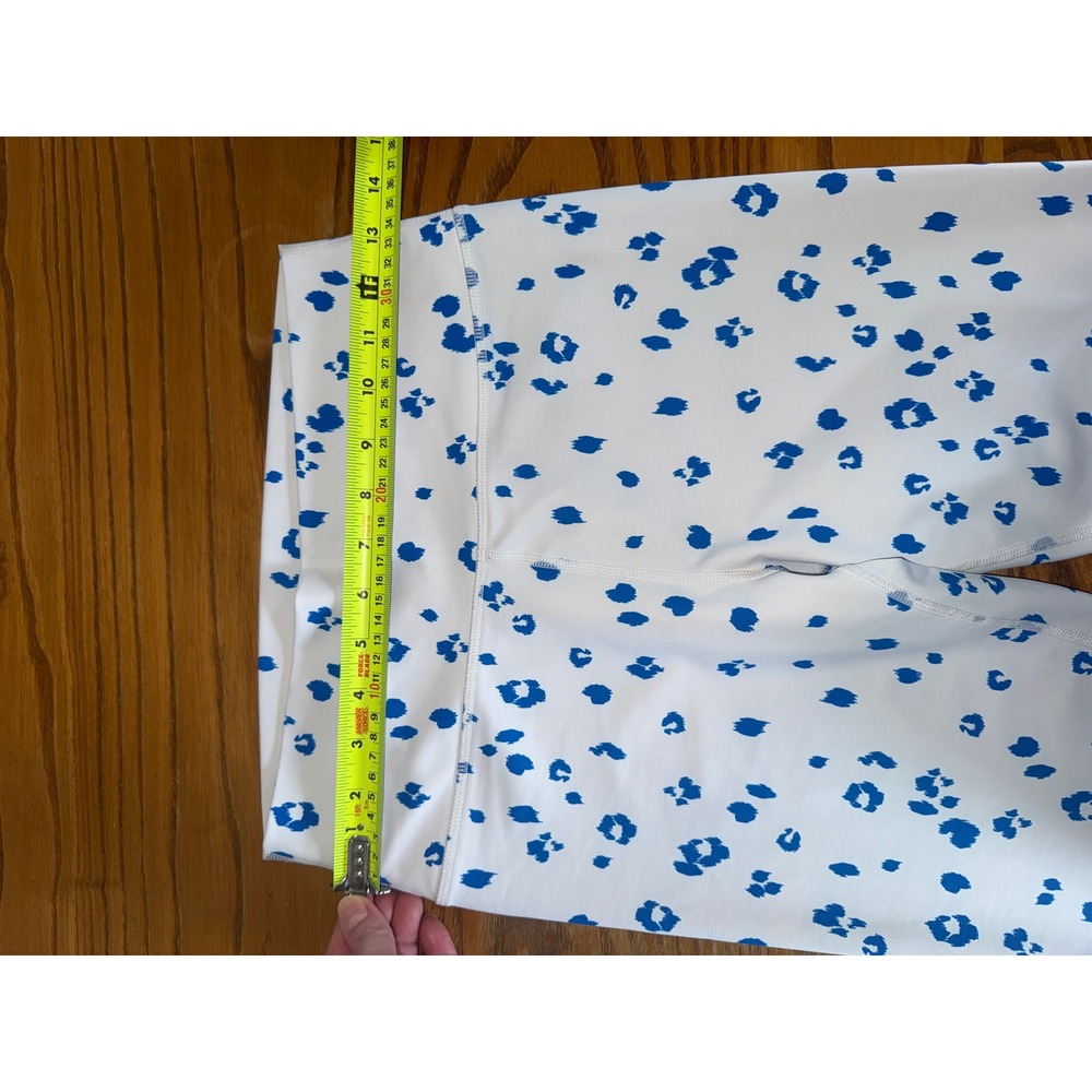 Sage Collective Womens Blue Leopard Print High Waisted Leggings Size Medium - Picture 4 of 9